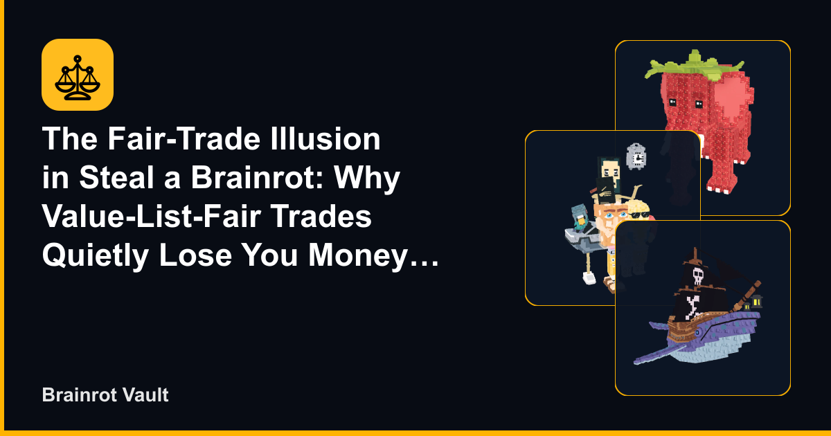 The Fair-Trade Illusion in Steal a Brainrot: Why Value-List-Fair Trades Quietly Lose You Money, and How to Price Trades by IPS-Adjusted Economic Value