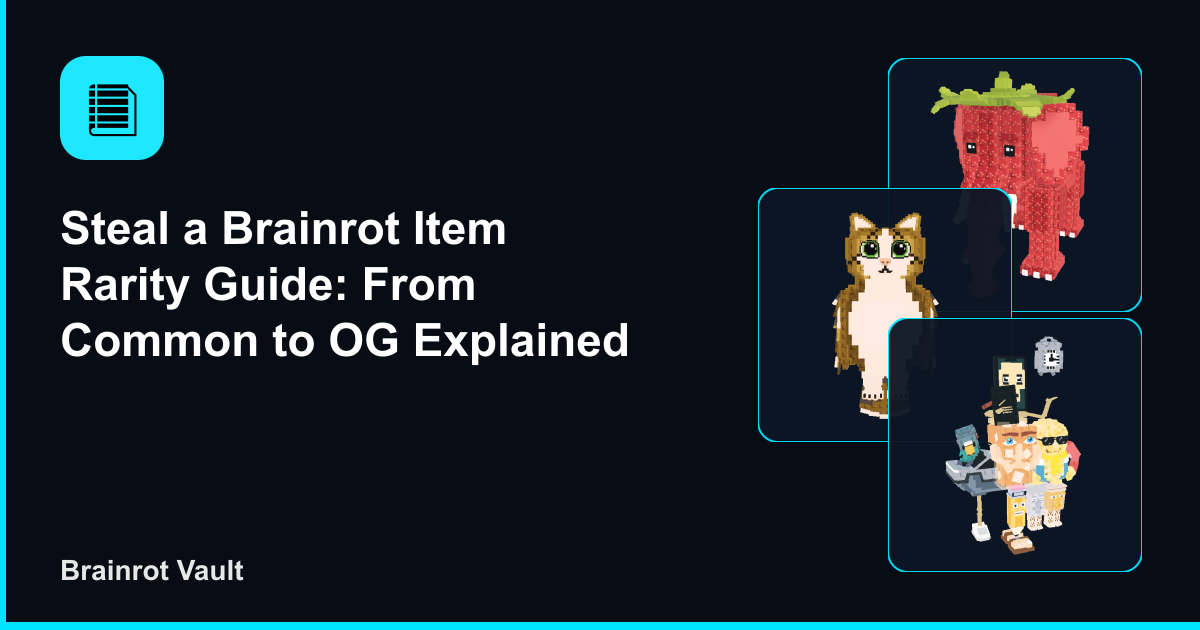 Steal a Brainrot Item Rarity Guide: From Common to OG Explained